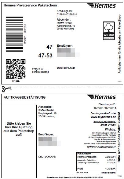 hermes versandschein kaufen|hermes versandkosten paket.